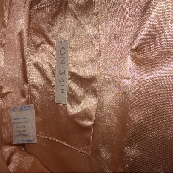 Beaded Bow-Accent Shoulder Bag in Dusty Rose - Picture 4 of 6